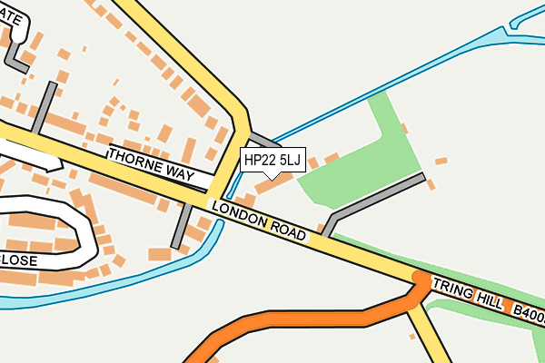 HP22 5LJ map - OS OpenMap – Local (Ordnance Survey)