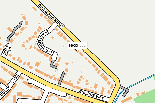 HP22 5LL map - OS OpenMap – Local (Ordnance Survey)