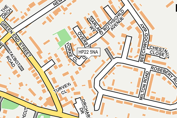HP22 5NA map - OS OpenMap – Local (Ordnance Survey)