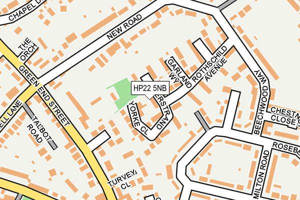 HP22 5NB map - OS OpenMap – Local (Ordnance Survey)