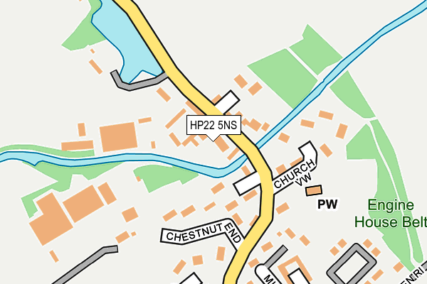 HP22 5NS map - OS OpenMap – Local (Ordnance Survey)