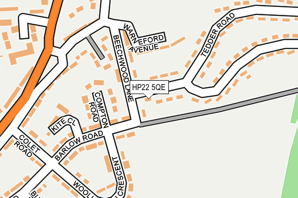 HP22 5QE map - OS OpenMap – Local (Ordnance Survey)