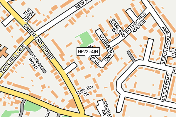 HP22 5QN map - OS OpenMap – Local (Ordnance Survey)