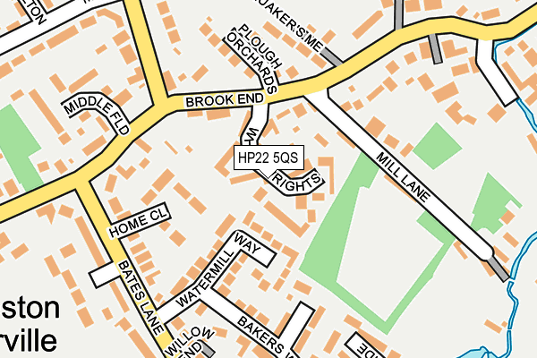 HP22 5QS map - OS OpenMap – Local (Ordnance Survey)