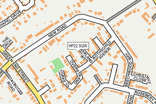 HP22 5QW map - OS OpenMap – Local (Ordnance Survey)