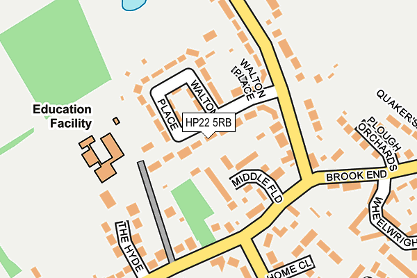 HP22 5RB map - OS OpenMap – Local (Ordnance Survey)