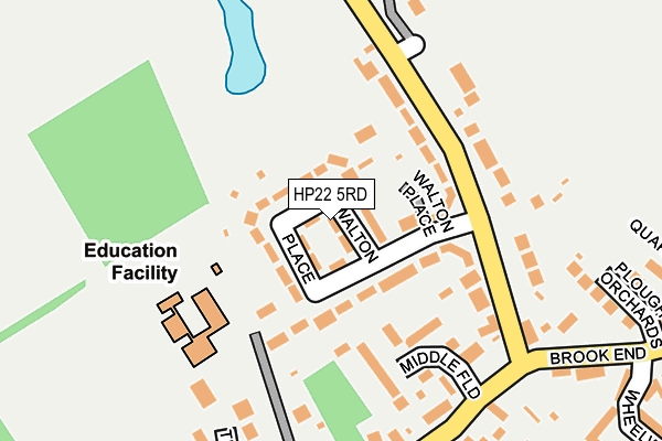 HP22 5RD map - OS OpenMap – Local (Ordnance Survey)