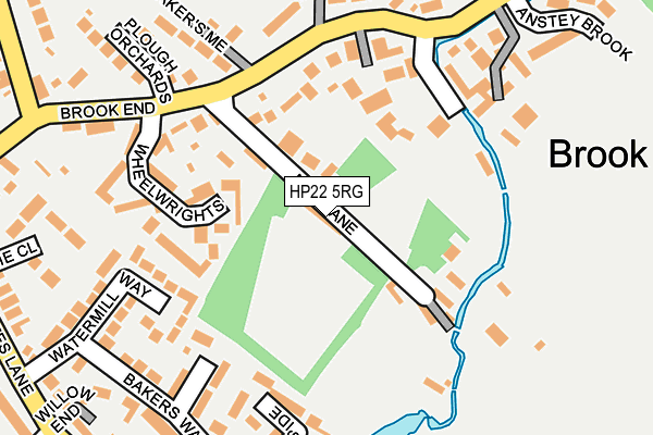 HP22 5RG map - OS OpenMap – Local (Ordnance Survey)