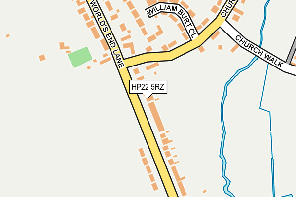 HP22 5RZ map - OS OpenMap – Local (Ordnance Survey)
