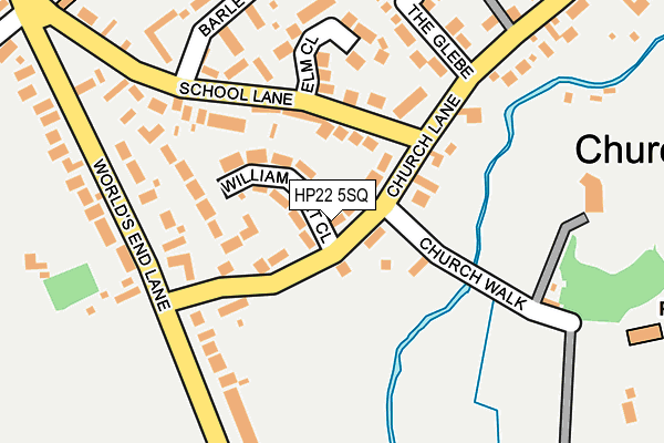 HP22 5SQ map - OS OpenMap – Local (Ordnance Survey)