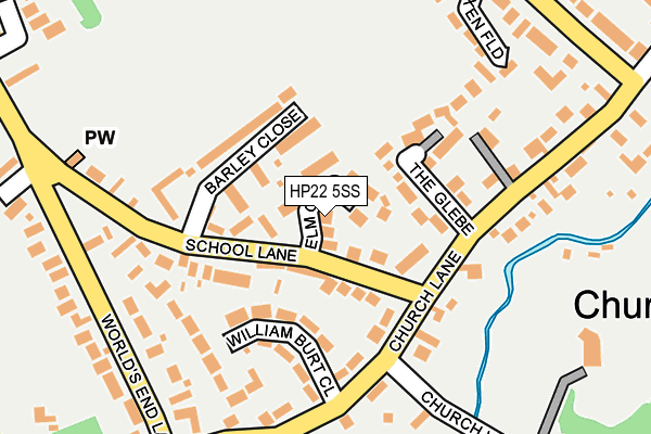 HP22 5SS map - OS OpenMap – Local (Ordnance Survey)