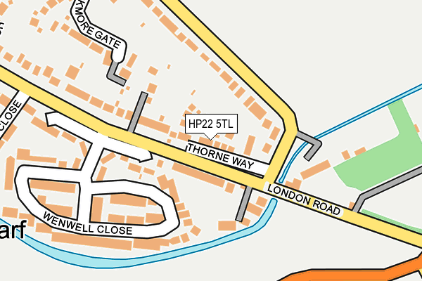 HP22 5TL map - OS OpenMap – Local (Ordnance Survey)