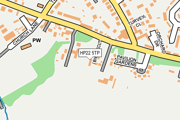 HP22 5TP map - OS OpenMap – Local (Ordnance Survey)