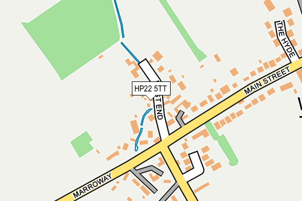 HP22 5TT map - OS OpenMap – Local (Ordnance Survey)