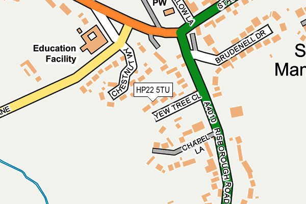 HP22 5TU map - OS OpenMap – Local (Ordnance Survey)