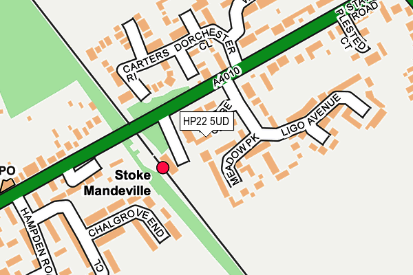 HP22 5UD map - OS OpenMap – Local (Ordnance Survey)