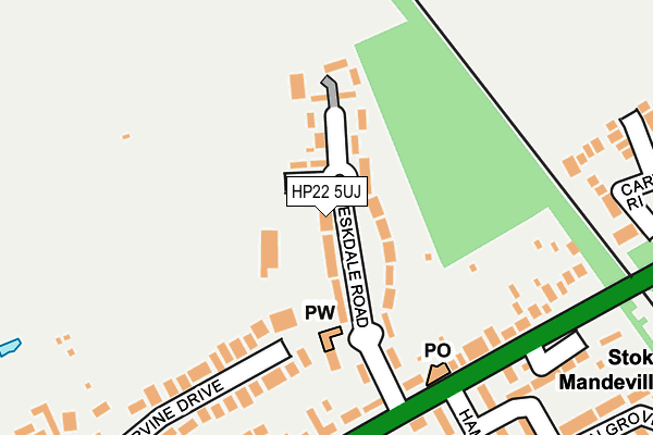 HP22 5UJ map - OS OpenMap – Local (Ordnance Survey)