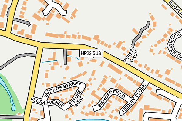 HP22 5US map - OS OpenMap – Local (Ordnance Survey)