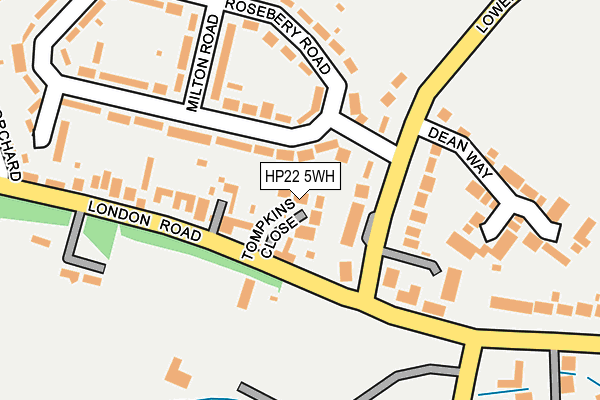 HP22 5WH map - OS OpenMap – Local (Ordnance Survey)