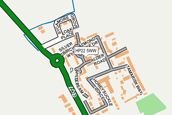 HP22 5WW map - OS OpenMap – Local (Ordnance Survey)