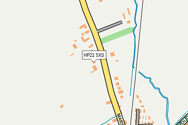 HP22 5XS map - OS OpenMap – Local (Ordnance Survey)