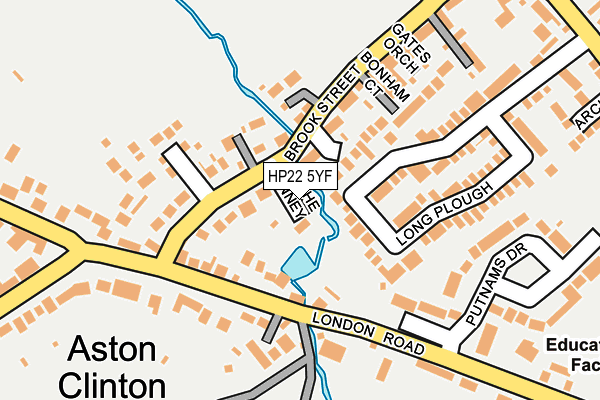 HP22 5YF map - OS OpenMap – Local (Ordnance Survey)