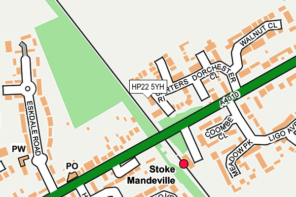 HP22 5YH map - OS OpenMap – Local (Ordnance Survey)