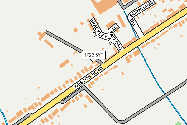 HP22 5YT map - OS OpenMap – Local (Ordnance Survey)