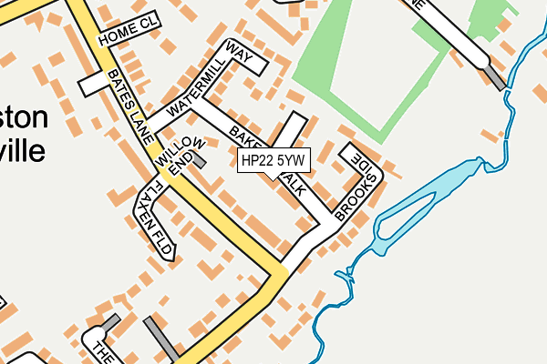 HP22 5YW map - OS OpenMap – Local (Ordnance Survey)