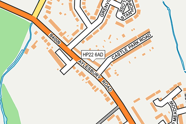 HP22 6AD map - OS OpenMap – Local (Ordnance Survey)