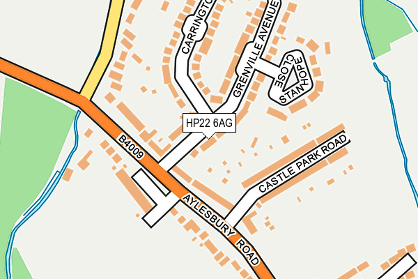 HP22 6AG map - OS OpenMap – Local (Ordnance Survey)