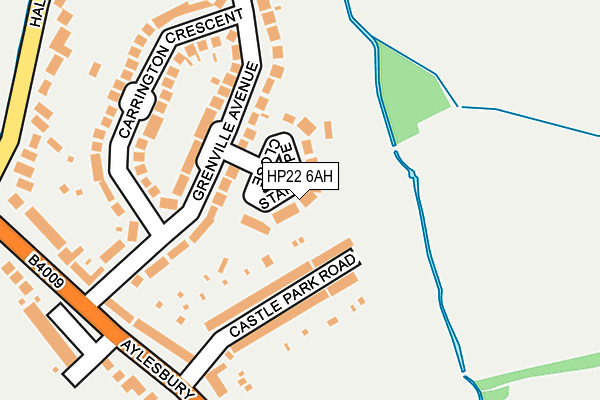 HP22 6AH map - OS OpenMap – Local (Ordnance Survey)