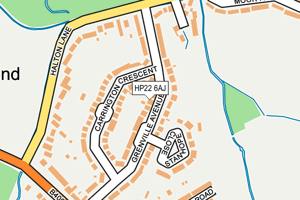 HP22 6AJ map - OS OpenMap – Local (Ordnance Survey)