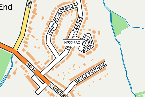 HP22 6AQ map - OS OpenMap – Local (Ordnance Survey)