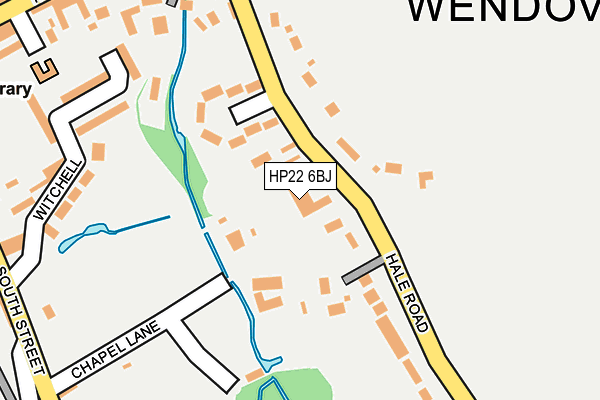 HP22 6BJ map - OS OpenMap – Local (Ordnance Survey)