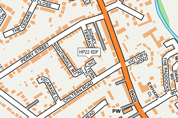 HP22 6DF map - OS OpenMap – Local (Ordnance Survey)