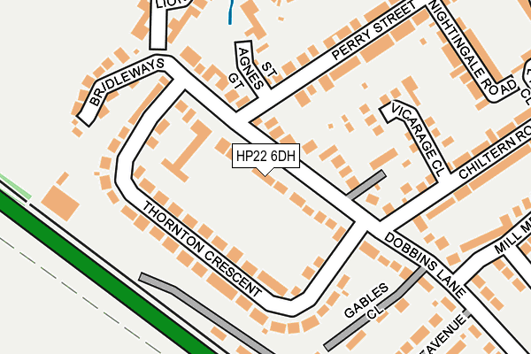 HP22 6DH map - OS OpenMap – Local (Ordnance Survey)