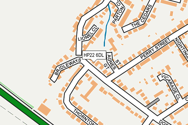 HP22 6DL map - OS OpenMap – Local (Ordnance Survey)