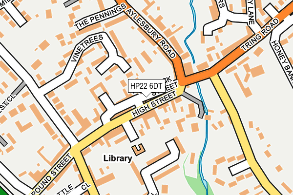 HP22 6DT map - OS OpenMap – Local (Ordnance Survey)