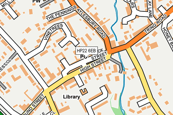 HP22 6EB map - OS OpenMap – Local (Ordnance Survey)