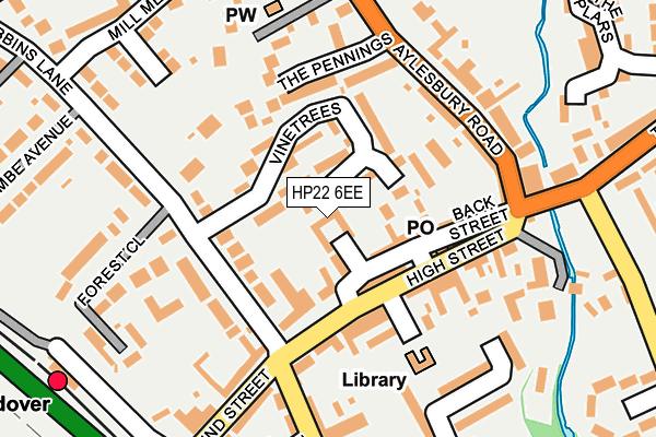 HP22 6EE map - OS OpenMap – Local (Ordnance Survey)