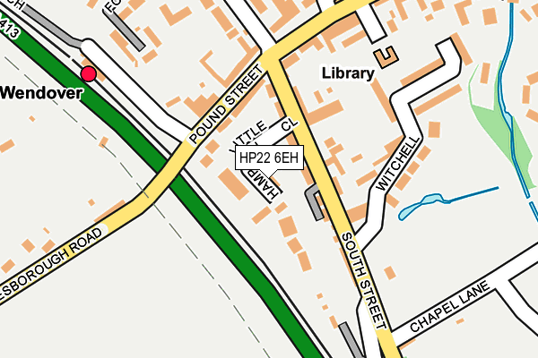 HP22 6EH map - OS OpenMap – Local (Ordnance Survey)