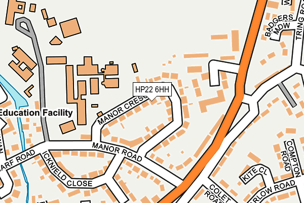 HP22 6HH map - OS OpenMap – Local (Ordnance Survey)