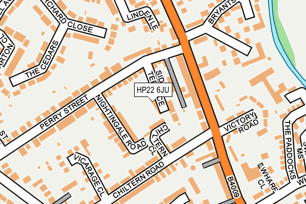 HP22 6JU map - OS OpenMap – Local (Ordnance Survey)