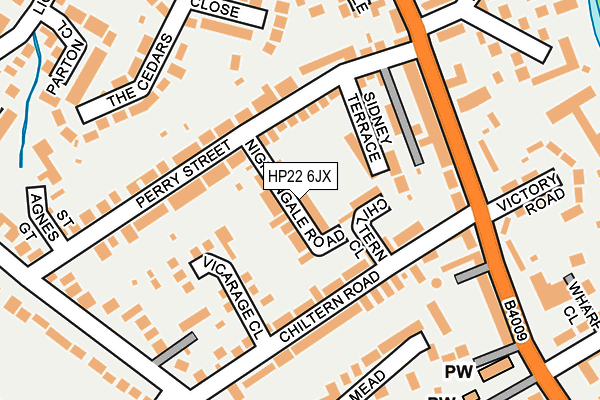 HP22 6JX map - OS OpenMap – Local (Ordnance Survey)