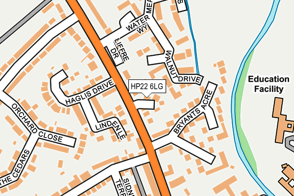 HP22 6LG map - OS OpenMap – Local (Ordnance Survey)