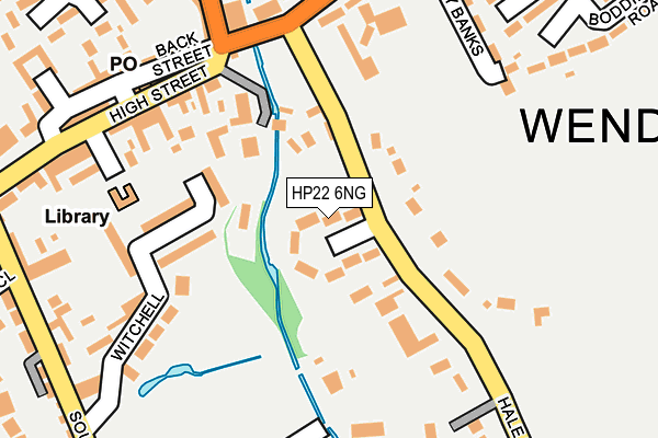 HP22 6NG map - OS OpenMap – Local (Ordnance Survey)