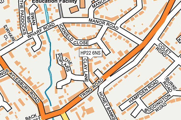 HP22 6NS map - OS OpenMap – Local (Ordnance Survey)