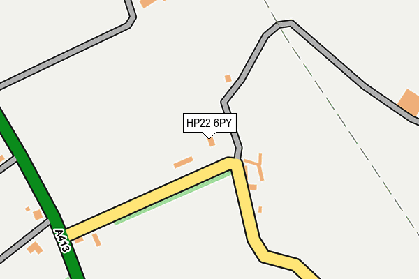HP22 6PY map - OS OpenMap – Local (Ordnance Survey)