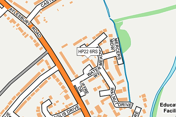 HP22 6RS map - OS OpenMap – Local (Ordnance Survey)